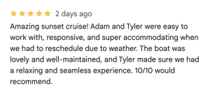 best sunset cruise review newport ri